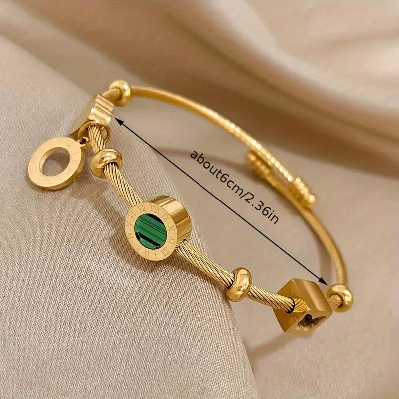Emerald Rousseau Bracelet | Gold