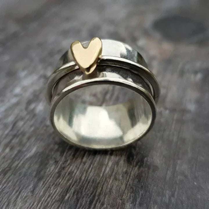 Classic Hjerte Drop Silver Ring