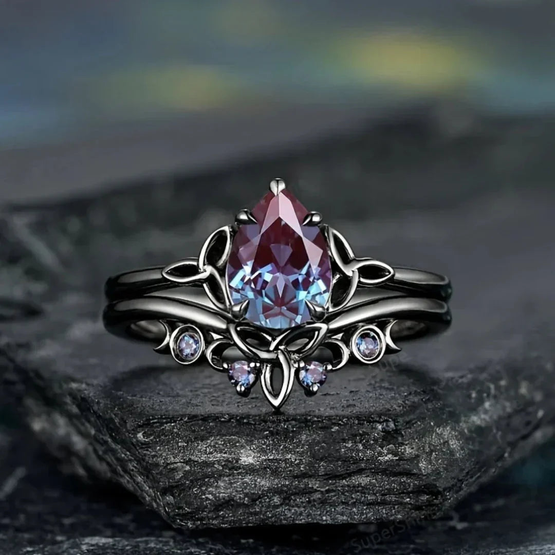 Amethyst Lag Ring | Weißgold