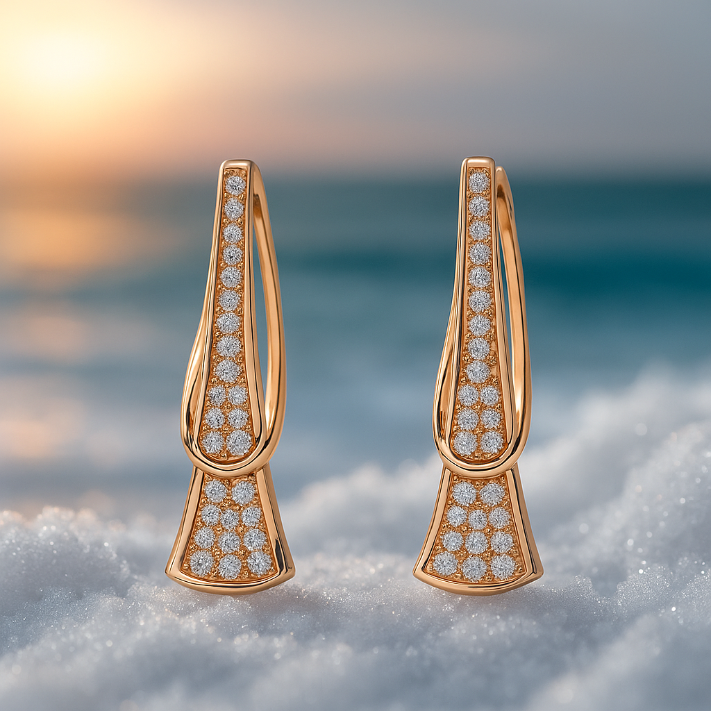 Verspielte handgemachte Ohrringe