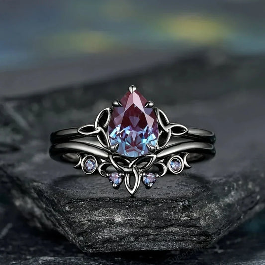 Amethyst Lag Ring | Weißgold