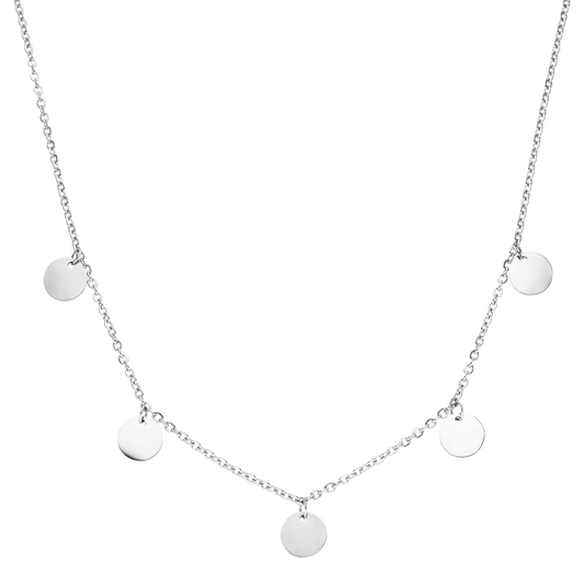 Trendy Buddha Kette | Weißgold